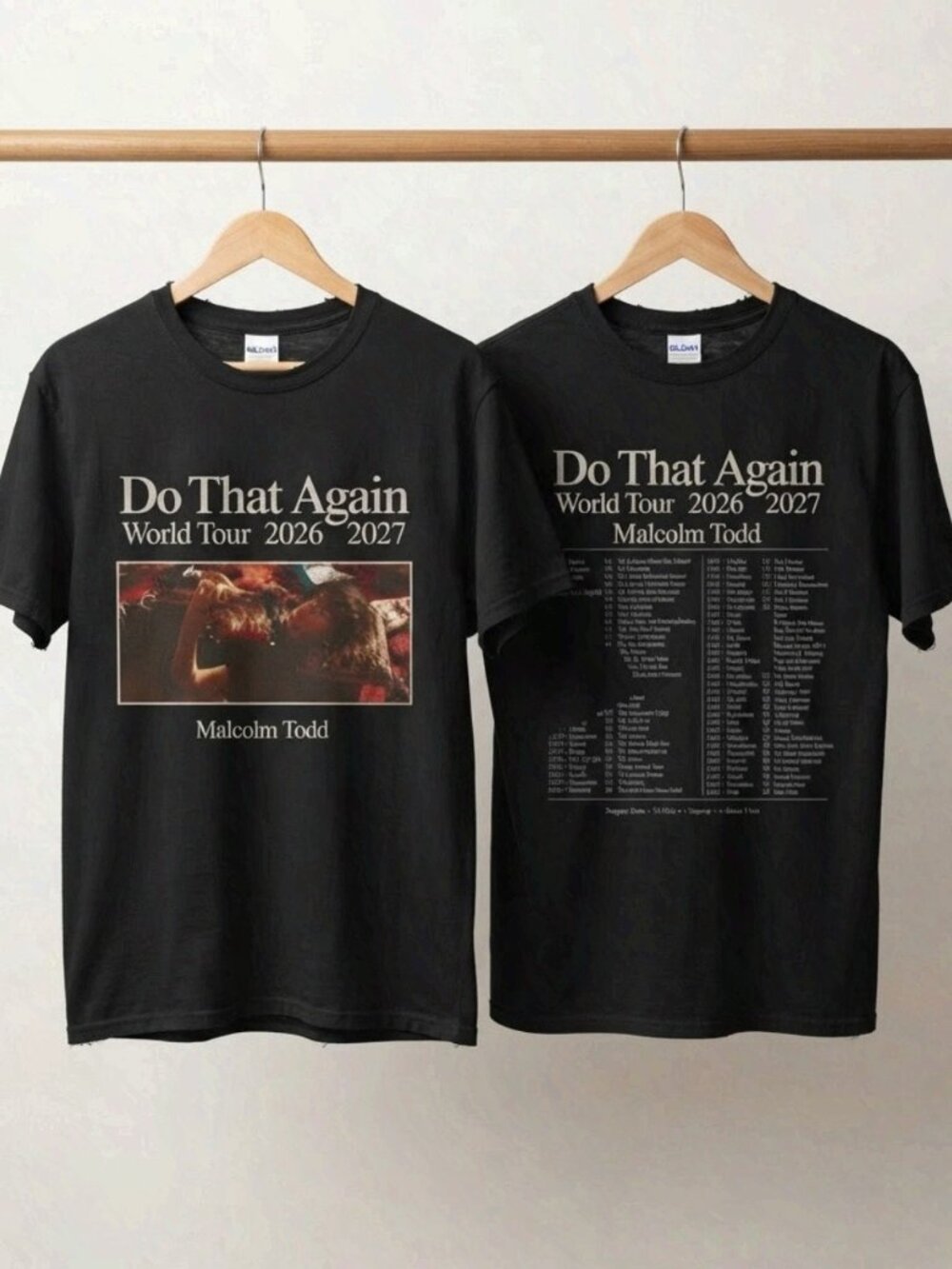 Malcolm Todd T-Shirt Tour 2026 Do That Again Concert Tee Unisex Graphic
